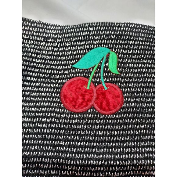 Vintage In Vitro Womens Tube Top, Cherries, Black, OSFM - Picture 5 of 6